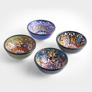 Chef Wan's 4Pcs Turkish Ceramic Decorative Bowl Set (4 x 5cm)