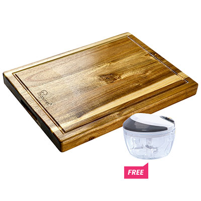 La gourmet® Acacia Cutting Board (40cm) with Free Gift