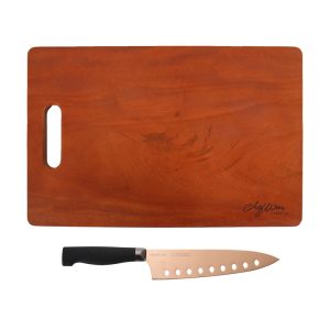 Chef Wan's Signature Chopping Board with Neoflam 8" Chef Knife