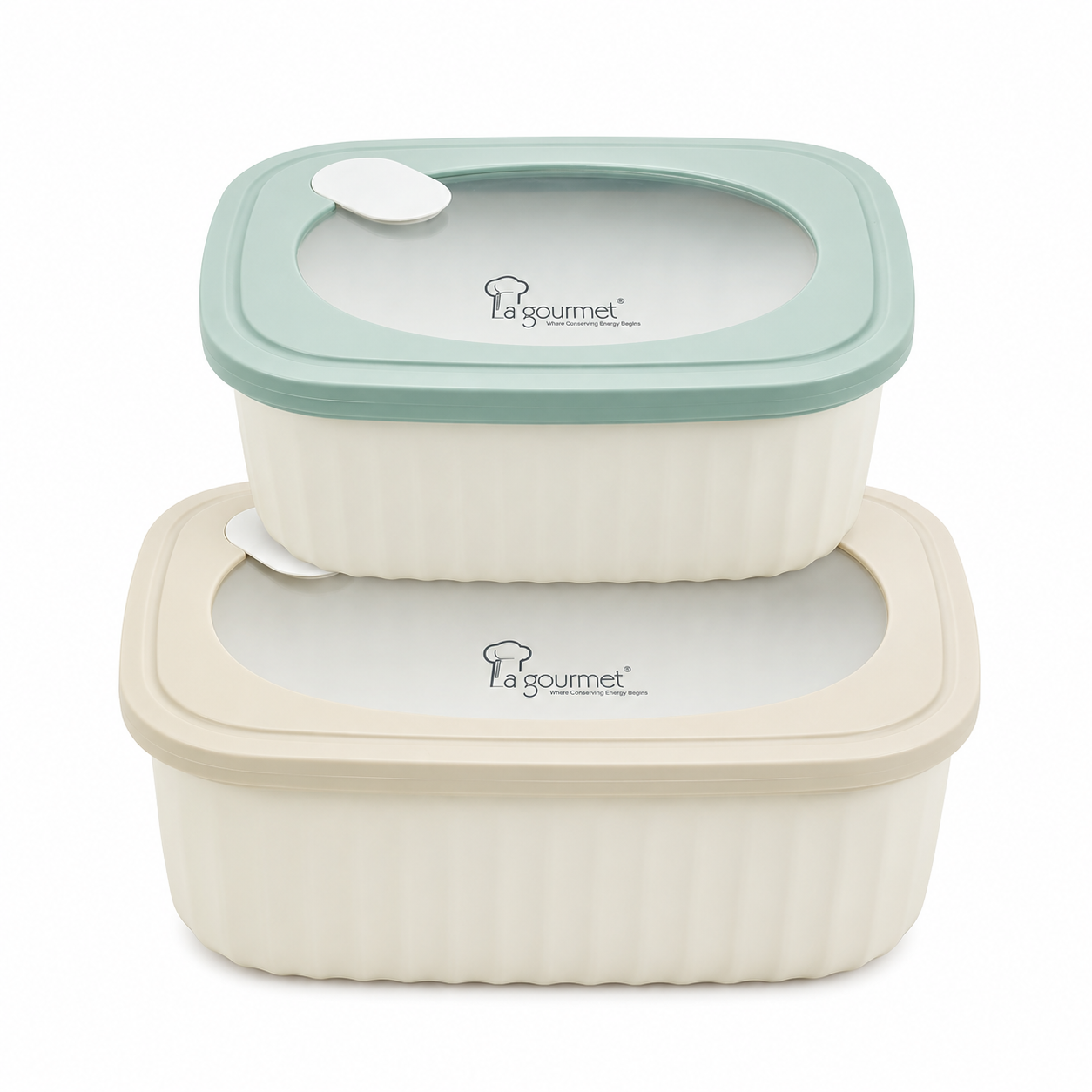 Green & Cream Container Set